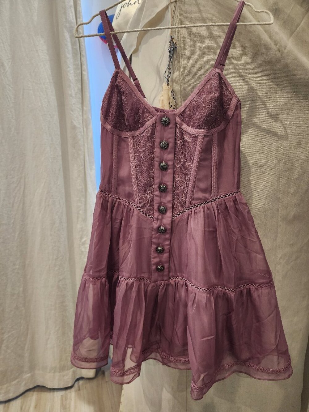 Purple sundress